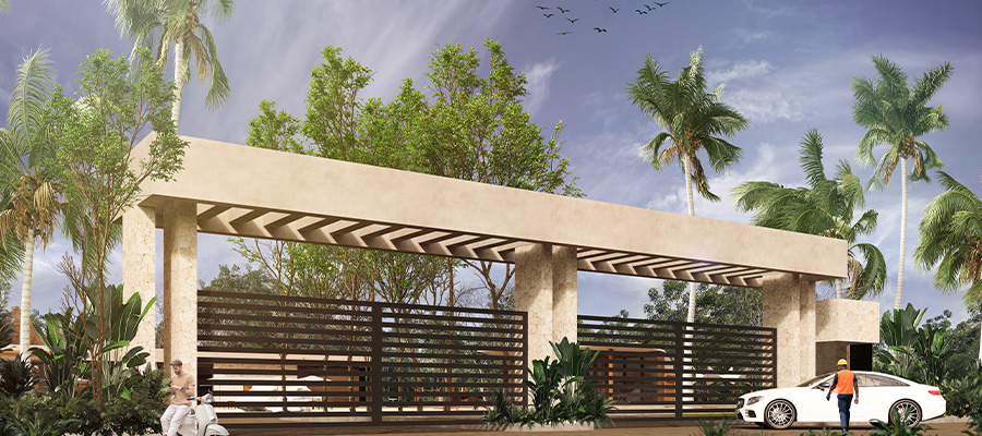 Entrada caseta de seguridad - Ocean Village