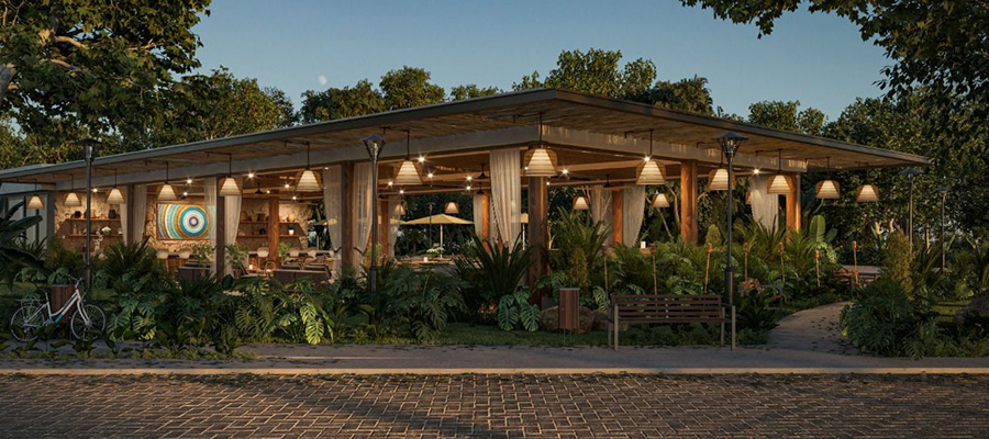 Exteriores de restaurante