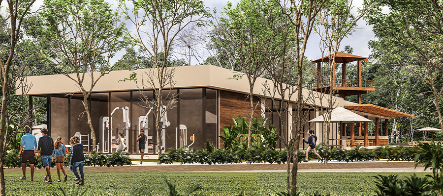 Jardines, Gimnasio y Mirador Ocean Village