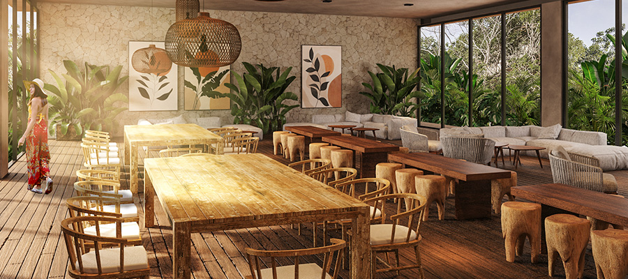 Salón de usos multiples interior - Ocean Village