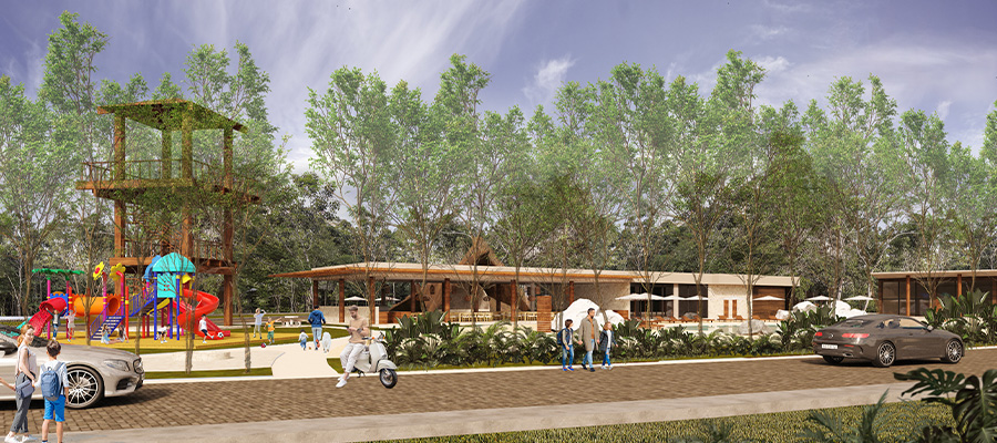 Vista lateral área infantil - Ocean Village Vista Ocean Village - Inversión inmobiliaria